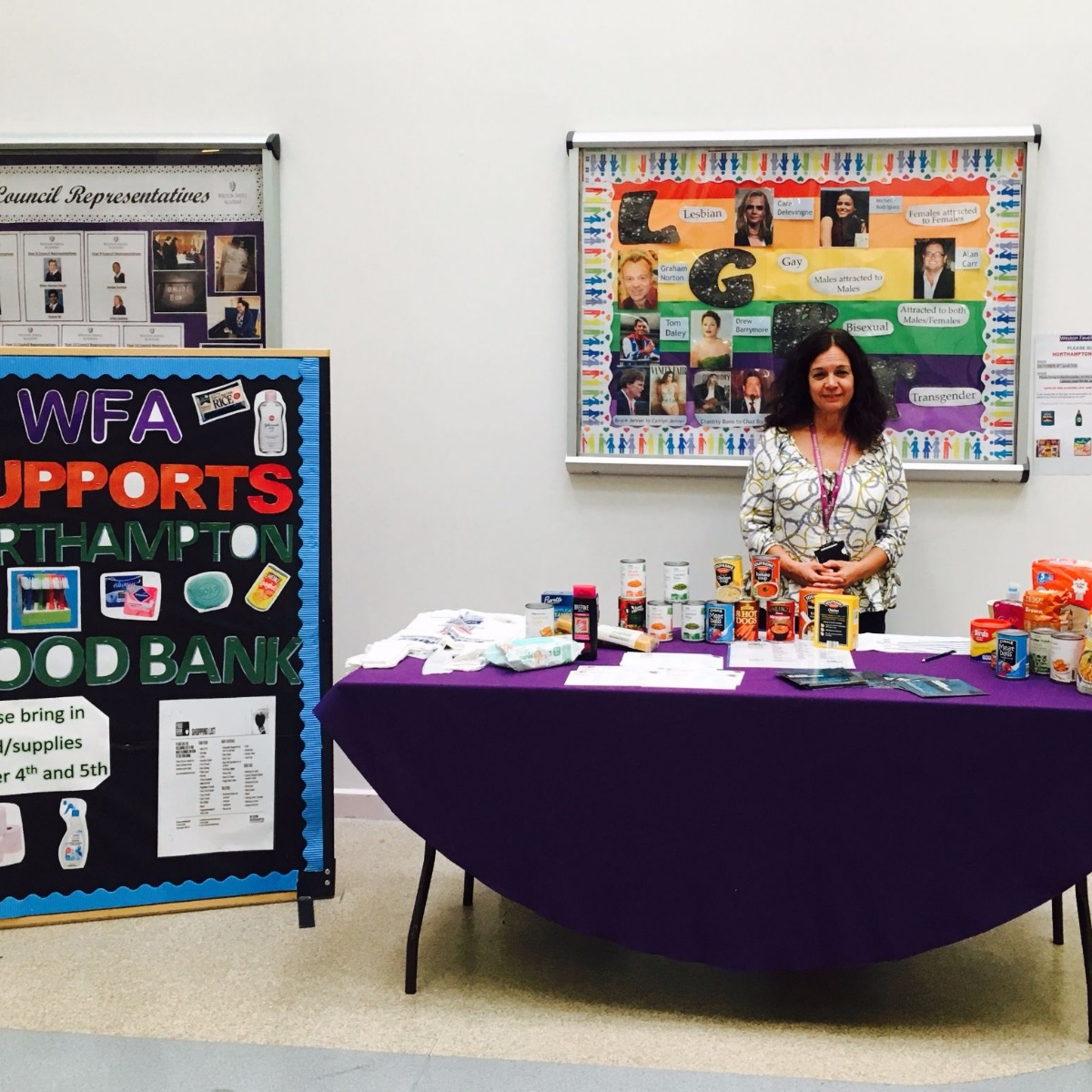 Weston Favell WFA supports Northampton Food Bank